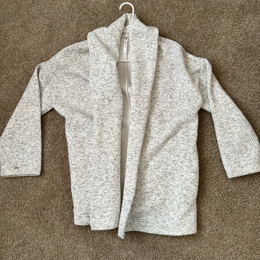 Fabletics Heathered Gray Women's Cardigan - Picture 6 of 6